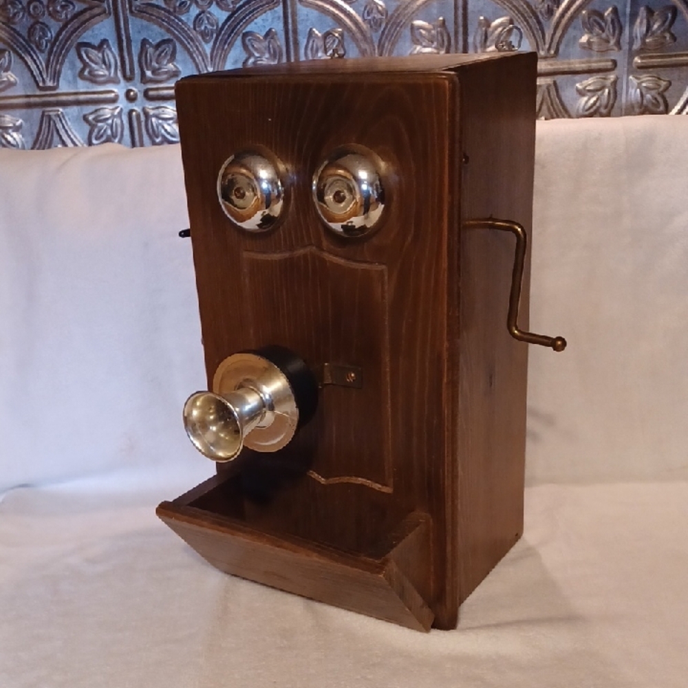 Telephone Shelf  Vintage Faux Telephone Case